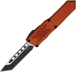 Guardian Tactical Automatic GTX-025 Knife OTF Orange Aluminum Two-Tone Elmax Tanto Blade 124221BO