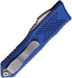 Guardian Tactical Automatic GTX-025 Knife OTF Blue Aluminum Stonewash Elmax Drop Pt Blade 124511BL