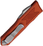 Guardian Tactical Automatic GTX-025 Knife OTF Orange Aluminum Stonewash Elmax Drop Pt Blade 124511BO