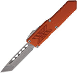 Guardian Tactical Automatic GTX-025 Knife OTF Orange Aluminum Stonewash Elmax Tanto Blade 124521BO