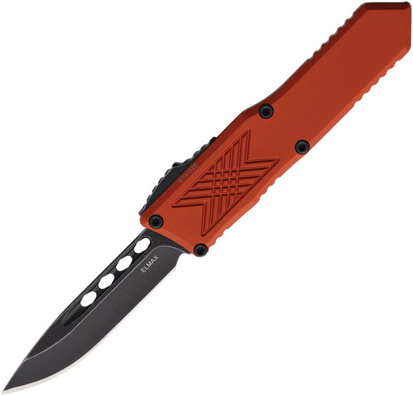 Guardian Tactical Automatic GTX-025 Knife OTF Orange Aluminum Elmax Drop Pt Blade 124611BO