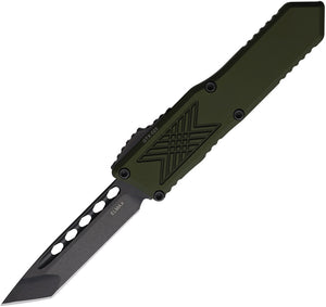 Guardian Tactical Automatic GTX-025 Knife OTF OD Green Aluminum Black Elmax Tanto Blade 128121