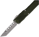 Guardian Tactical Automatic GTX-025 Knife OTF OD Green Aluminum Stonewash Elmax Tanto Blade 128521