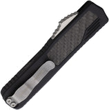 Guardian Tactical Automatic Scout OTF Knife Black Aluminum & Carbon Fiber Elmax Dagger Blade 142531