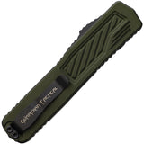 Guardian Tactical Automatic Scout Knife OTF OD Green Aluminum Black Elmax Blade 148111