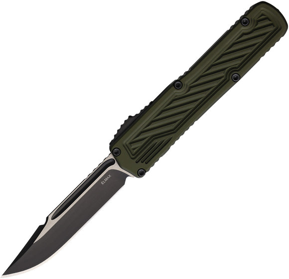 Guardian Tactical Automatic Scout Knife OTF OD Green Aluminum Two-Tone Elmax Blade 148211