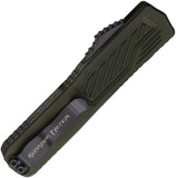 Guardian Tactical Automatic Scout OTF Knife OD Green Aluminum Elmax Serrated Blade 148232