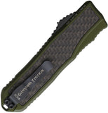 Guardian Tactical Automatic Recon 035 OTF Knife OD Green Aluminum & Carbon Fiber MagnaCut Blade 93213