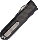 Guardian Tactical Automatic Recon 035 OTF Knife Black Aluminum & Carbon Fiber MagnaCut Spear Pt Blade 92211BLK