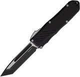 Guardian Tactical Automatic Recon 035 OTF Knife Black Aluminum Two-Tone MagnaCut Tanto Blade 93221TT