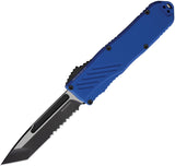 Guardian Tactical Automatic Recon 035 OTF Knife Blue Aluminum MagnaCut Serrated Tanto Blade 94222BLU