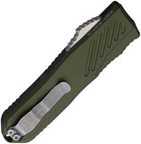 Guardian Tactical Automatic Recon 035 OTF Knife OD Green Aluminum MagnaCut Serrated Tanto Blade 98522