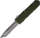 Guardian Tactical Automatic Recon 035 OTF Knife OD Green Aluminum MagnaCut Serrated Tanto Blade 98522