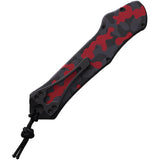 Heretic Knives Automatic Hydra Knife OTF Red Camo Aluminum Tanto MagnaCut Blade 00610CRCAMO