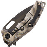 Heretic Knives Medusa Framelock Flame Titanium Folding MagnaCut Pocket Knife 0096AFTI