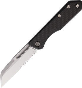 Heretic Knives Jinn Slip Joint Carbon Fiber Folding Serrated MagnaCut Pocket Knife 0132BCF