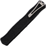 Heretic Knives Automatic Cleric II Knife OTF Black Aluminum & Traction MagnaCut Tanto Blade 0192A