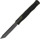 Heretic Knives Automatic Cleric II Knife OTF OD Green Aluminum & Black MagnaCut Blade 0196AGRN