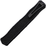 Heretic Knives Automatic Cleric II Knife OTF Blackout Aluminum & Traction MagnaCut Serrated Blade 0196CT