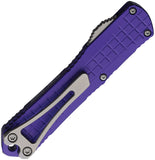 Heretic Knives Automatic Manticore S Knife OTF Purple Aluminum MagnaCut Bowie Blade 022BF2APU