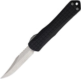 Heretic Knives Automatic Manticore S Knife OTF Black Aluminum MagnaCut Bowie Blade 022BF2A