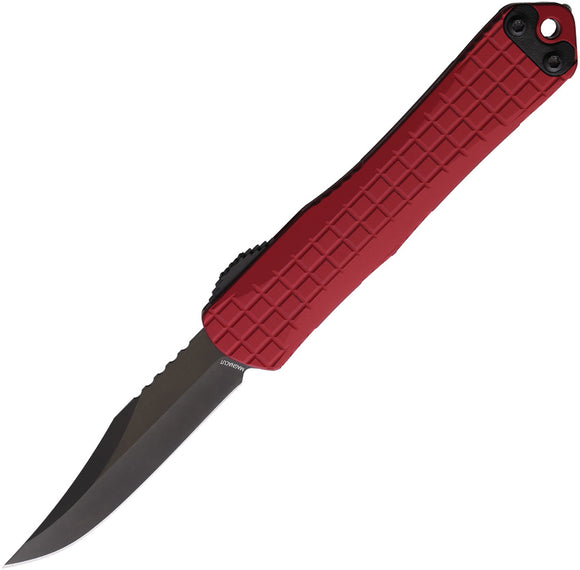 Heretic Knives Automatic Manticore S Knife OTF Red Aluminum MagnaCut Bowie Blade 022BF6ARED