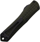 Heretic Knives Automatic Manticore S Knife OTF OD Green Frag Aluminum MagnaCut Blade 024F10AGRN