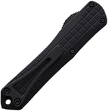 Heretic Knives Automatic Manticore S Knife OTF Black Frag Aluminum Serrated MagnaCut Blade 024F10CT