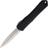 Heretic Knives Automatic Manticore S Knife OTF Black Frag Aluminum MagnaCut Blade 024F2A