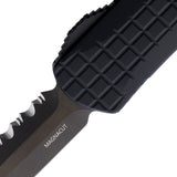 Heretic Knives Automatic Manticore S Knife OTF Blackout Frag Aluminum Serrated MagnaCut Blade 024F6CT