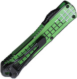 Heretic Knives Automatic Manticore S Knife OTF Toxic Green Cel Shade Aluminum MagnaCut Recurve Blade 025FCSTX