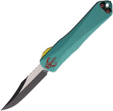 Heretic Knives Automatic Manticore E Knife OTF Teal Aluminum MagnaCut Bowie Blade 026B14ABOUNTY
