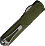 Heretic Knives Automatic Manticore E Knife OTF Green Aluminum MagnaCut Bowie Blade 026BF2AGRN