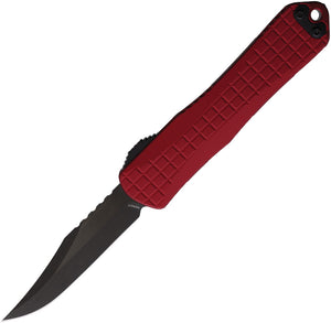 Heretic Knives Automatic Manticore E Knife OTF Red Aluminum MagnaCut Bowie Blade 026BF6ARED