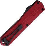 Heretic Knives Automatic Manticore E Knife OTF Red Aluminum MagnaCut Bowie Blade 026BF6ARED