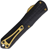 Heretic Knives Automatic Manticore E Knife OTF Black Frag Aluminum Gold MagnaCut Recurve Blade 029F16AGOLD