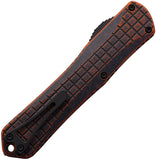 Heretic Knives Automatic Manticore X Knife OTF Breakthrough Orange Frag Aluminum MagnaCut Bowie Blade 030BF6ABRKORG