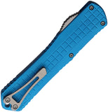 Heretic Knives Automatic Manticore X Knife OTF Turquoise Frag Aluminum MagnaCut Tanto Blade 031F2ATQ