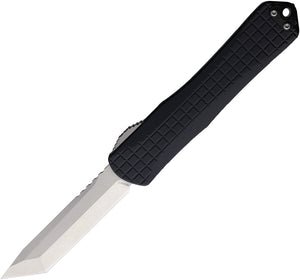 Heretic Knives Automatic Manticore X Knife OTF Black Aluminum MagnaCut Tanto Blade 031F2A