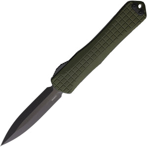 Heretic Knives Automatic Manticore X Knife OTF OD Green Frag Aluminum MagnaCut Blade 032F6AGRN