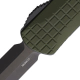 Heretic Knives Automatic Manticore X Knife OTF OD Green Frag Aluminum MagnaCut Blade 032F6AGRN