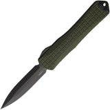 Heretic Knives Automatic Manticore X Knife OTF OD Green Frag Aluminum MagnaCut Blade 032F6AGRN