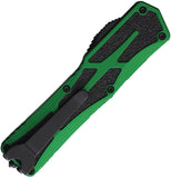 Heretic Knives Automatic Colossus Knife OTF Toxic Green Aluminum MagnaCut Tanto Blade 0406ATXGRN