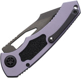 Heretic Knives Pariah Button Lock Gray Aluminum Folding MagnaCut Knife 0466AGRY