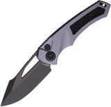 Heretic Knives Pariah Button Lock Gray Aluminum Folding MagnaCut Knife 0466AGRY