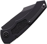 Heretic Knives Automatic Pariah Knife Button Lock Blackout Aluminum MagnaCut Blade 0484AT