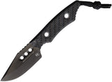 Heretic Knives Kobold Bowie Glow Carbon Fiber CPM-MagnaCut Fixed Blade Knife 0656AGLOCF