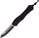 Heretic Knives Automatic Hydra V4 Knife OTF Black Aluminum MagnaCut Drop Pt Blade 40710AT