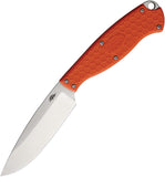 Honey Badger Knives Outfitter Orange FRN 8Cr13MoV Fixed Blade Knife 5303