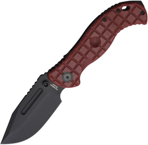 Halfbreed Blades Large Bush LINQ Lock Gen 2 Red G10 Folding CPM-3V Knife LBF01G2RED